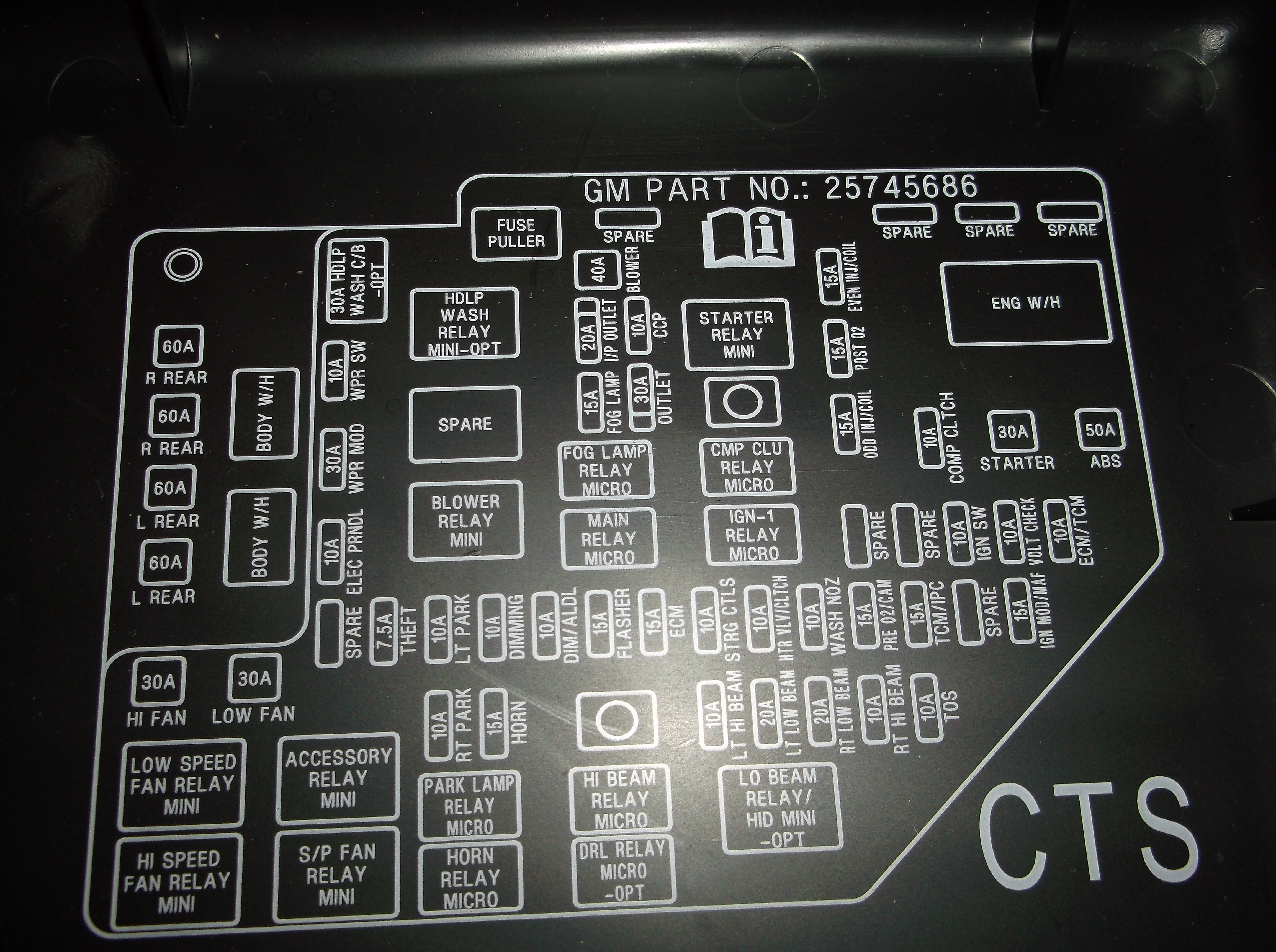 wheres the air compressor clutch relay - Cadillac Forum ... 2004 cadillac srx fuse panel diagram 