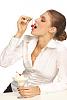 Girls and FOOD !  Padma Lakshmi eating chocolate ...-girl-eats-cherry.jpg